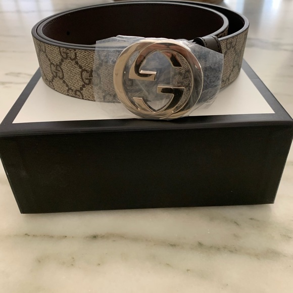 - SOLD - Brand New/Never Worn 100% Auth Gucci Supreme Monogram Belt size 90. - Picture 1 of 5